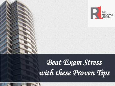Beat Exam Stress with these Proven Tips