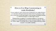 post a comment | blog commenting sites list