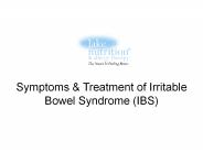 Symptoms & Treatment of Irritable Bowel Syndrome (IBS)