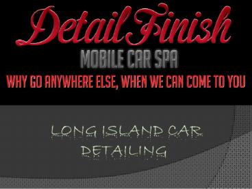 Long Island Car Detailing
