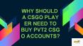 Why a CSGO Player Should Buy a PVT2 CSGO Account