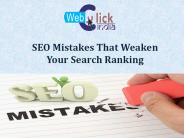 SEO Mistakes That Weaken Your Search Ranking