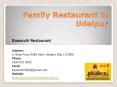 Family Restaurant in Udaipur PowerPoint PPT Presentation
