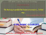 IST 6020  course Marvelous Learning / snaptutorial.com