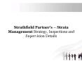 Strathfield Partner’s – Strata Management Strategy, Inspections and Supervision Details PowerPoint PPT Presentation