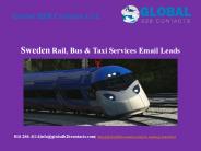 Sweden Rail, Bus & Taxi Services Email Leads