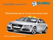 Norway Rail, Bus & Taxi Services Email Leads