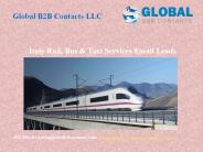  Italy Rail, Bus & Taxi Services Email Leads