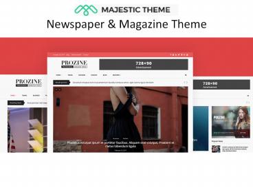 PROZINE Newspaper & Magazine Theme