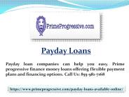 Payday Loans