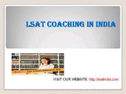 Lsat Coaching in India