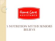 5 Nutrition Myths Seniors Believe