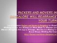 Packers And Movers In Bangalore Will Rearrange Your Turn PowerPoint PPT Presentation