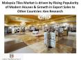 Malaysia Tiles Market is driven by Rising Popularity of Modern Houses & Growth in Export Sales to Other Countries: Ken Research PowerPoint PPT Presentation