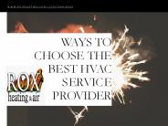 Ways To Chooe The Best HVAC Service Provider