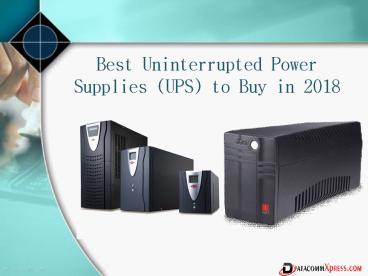 Uninterruptible Power Supply UK (1)