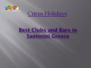 Holidays in Santorini Greece, Tour Packages (1)