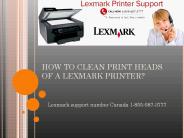 HOW TO CLEAN PRINT HEADS OF A LEXMARK PRINTER?