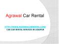 Car Rental Services in Udaipur PowerPoint PPT Presentation