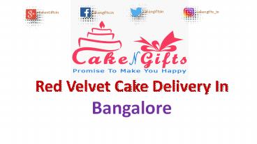 Red Velvet Cake Delivery in Bangalore