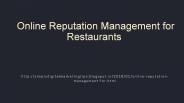 Online Reputation Management for Restaurants (1)