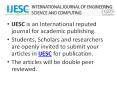 ijesc international journal of engineering science and computing PowerPoint PPT Presentation