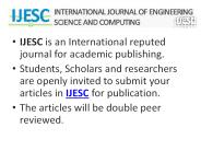 ijesc international journal of engineering science and computing