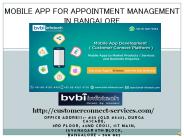 Mobile app for appointment management