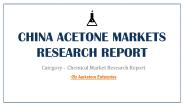 China Acetone Markets Research Report