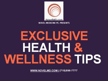 Exclusive Health And Wellness Tips