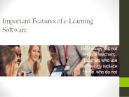 Important Features of e-Learning Software