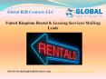 United Kingdom Rental & Leasing Services Mailing Leads