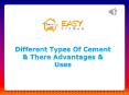 Different Types Of Cement & There Advantages & Uses | Nirman Gyan PowerPoint PPT Presentation