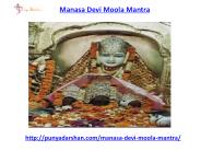 Find peace by chanting manasa devi moola mantra
