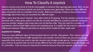 How To Classify A Joystick