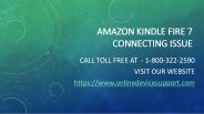 Amazon kindle fire 7 connecting issue