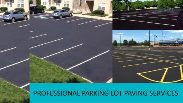 Professional Parking Lot Paving services