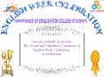 English Week Celebration - Rathinam College PowerPoint PPT Presentation