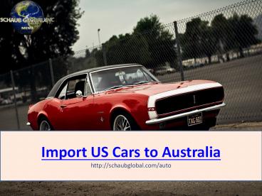 Import US cars to Australia