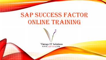 SAP Success Factors PPT