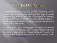 Porsche ECU remap