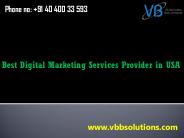 Best Digital Marketing Services Provider in USA