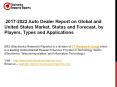 2017-2022 Auto Dealer Report on Global and United States Market, Status and Forecast, by Players, Types and Applications PowerPoint PPT Presentation