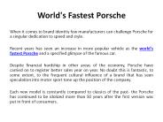 world's fastest Porsche