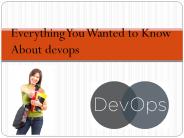 Know About Devops