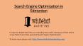 Search Engine Optimization in Edmonton PowerPoint PPT Presentation