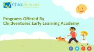 Programs Offered By Childventures