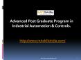 Advanced Post Graduate Program in Industrial Automation & Controls, MITSkills, Pune PowerPoint PPT Presentation