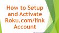 roku.com/link activation PowerPoint PPT Presentation