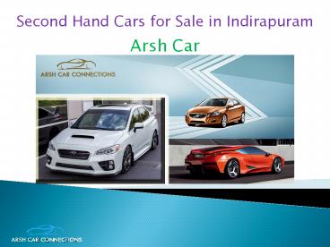 Second Hand Cars for Sale in Indirapuram